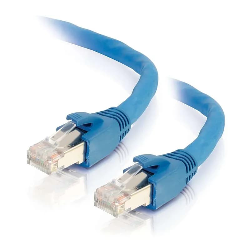 This shielded snagless Cat6 cable is perfect for use with our HDBaseT
Products or with any other application where long length shielded cable is
required. This cable is optimized for superior performance in noisy
environments and is designed to handle bandwidth-intensive applications.
This cable is designed to meet Cat6 TIA/EIA and ISO/IEC standards for patch
cable performance. Each individual pair is bonded together to help maintain
the twist-spacing throughout the cable right up to the termination point.
The cable design minimizes Near-End Crosstalk (NEXT) levels and features
high quality solid conductors, full cable shielding and is terminated with
a snagless boot & shielded plug. The combination of the shielded plug,
shielded cable, snagless boot and solid conductors provides superior
performance over standard stranded conductor patch cables when used with
HDBaseT solutions.
Connector 1: (1) RJ-45 Male
Connector 2: (1) RJ-45 Male
Features
* HDBaseT Certified
* 4- pair solid conductor construction
* Overall cable shield and shielded connectors
* Snagless connector design