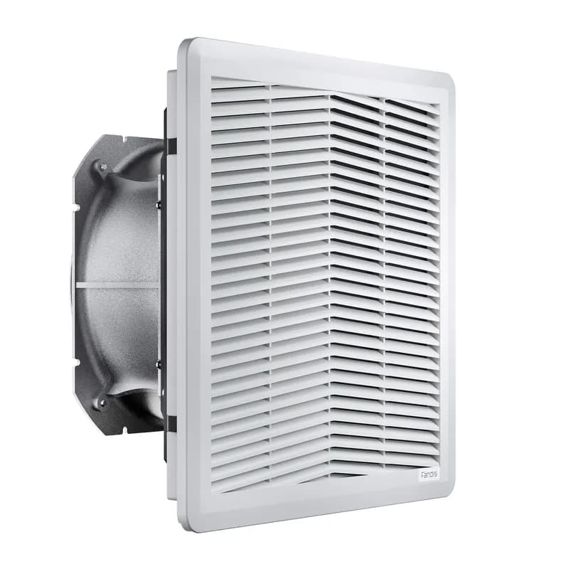 12,80" x 12,80" filter fan - 115Vac - 285.3 cfm - RAL 7035 - Type 12