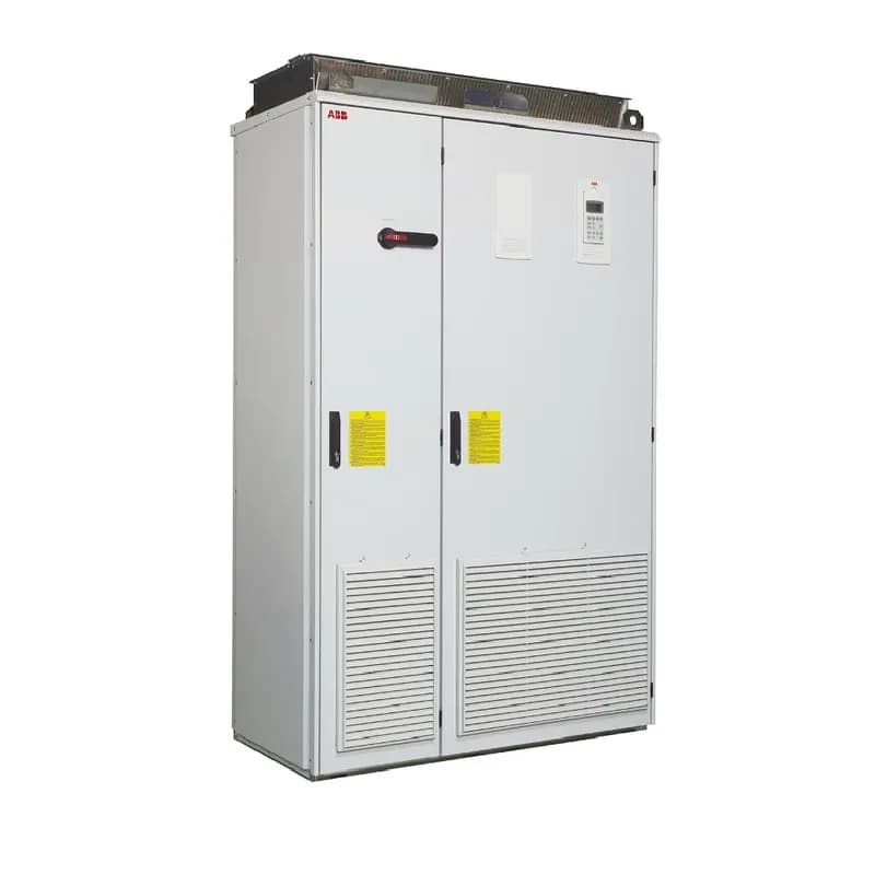 ABB - Low Voltage Drives ACS800-17-0580-5+B054+C129+M604 - CABINET DRIVE REGENERATIVE, Product Family: ACS800, Horsepower: 500 HP, Output Current: 643 A, Voltage: 480 VAC, Voltage Range: 380-500V, NEMA 1 / UL Type 1 Filtered (IP42), Floor-mounted, Local or Remote Mounted LCD Display and Keypad, 0580 KVA, 3-Phase Input, 3-Phase Output, Frame: R8i, Product HxWxD: 91.1 in x 48.4 in x 25.4 in, Product Weight: 2090 lbs