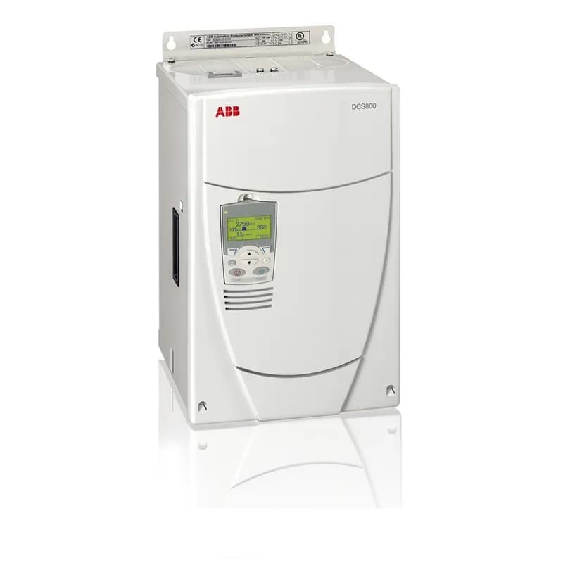 ABB - Low Voltage Drives DCS800-S02-0350-05 - MODULE DRIVE 4-QUADRANT (REVERSING), Product Family: DCS800, Horsepower: 75 HP @ 230 VAC / 200 HP @ 460 VAC, Output Current: 333 A @ 240 VDC / 333 A @ 500 VDC, Voltage: 230 VAC/240 VDC & 460 VAC/500 VDC, UL TYPE OPEN (IP00), Mounting: Wall-mount, 3-Phase Input, Frame: D3, Product HxWxD: 18.1 in x 10.6 in x 12.2 in, Product Weight: 55 lbs