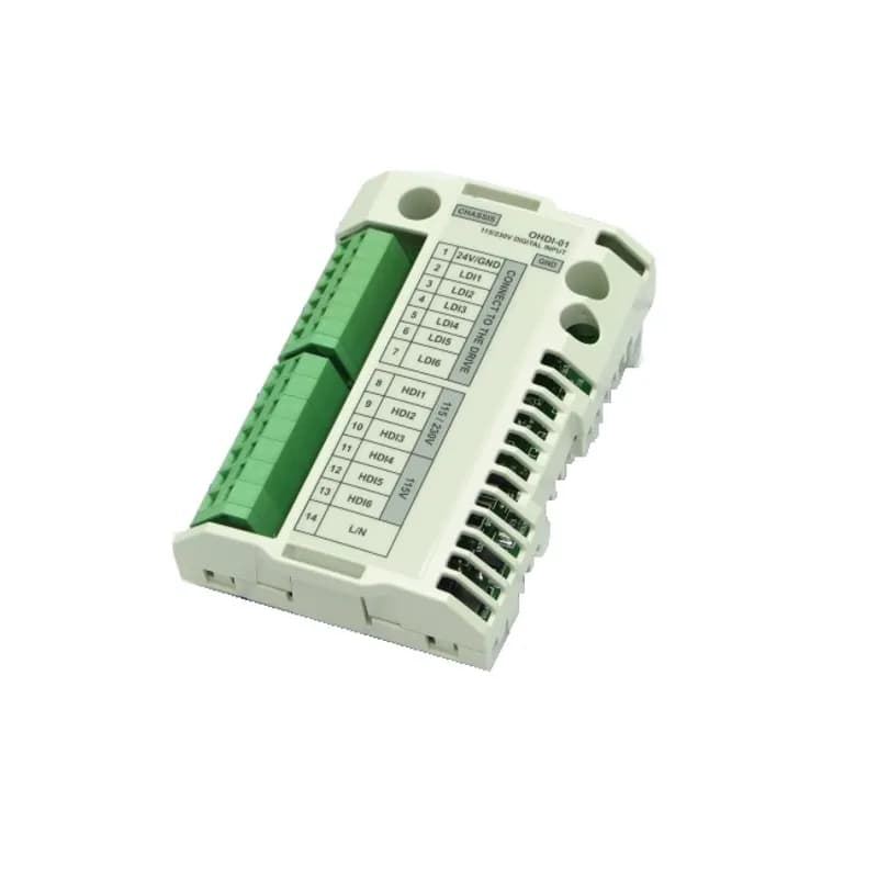 ABB - Low Voltage Drives OHDI-01-KIT - The 115/230V Digital Input Interface module offers six (6) 115V or three (3) 230V rated circuits mounted on a common board used to drive DI1 through DI6 of the ACS550 or ACS800. The 115/230V and interconnection wiring must be provided by the user.