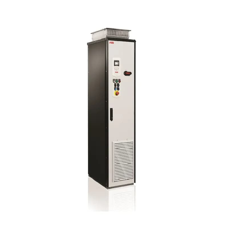 CABINET DRIVE, Product Family: ACS880, Horsepower: 100 HP, Output Current: 124 A, Voltage: 480 VAC, UL TYPE 1 Filtered (IP42), Mounting: Floor-mounted, Local or Remote Mounted LCD Display and Keypad, Braking Chopper, MCCB Circuit Breaker, 3-Phase Input, 3-Phase Output, Frame: R6, Product HxWxD: 84.5 in x 32.7 in x 26.5 in, Product Weight: 715 lbs