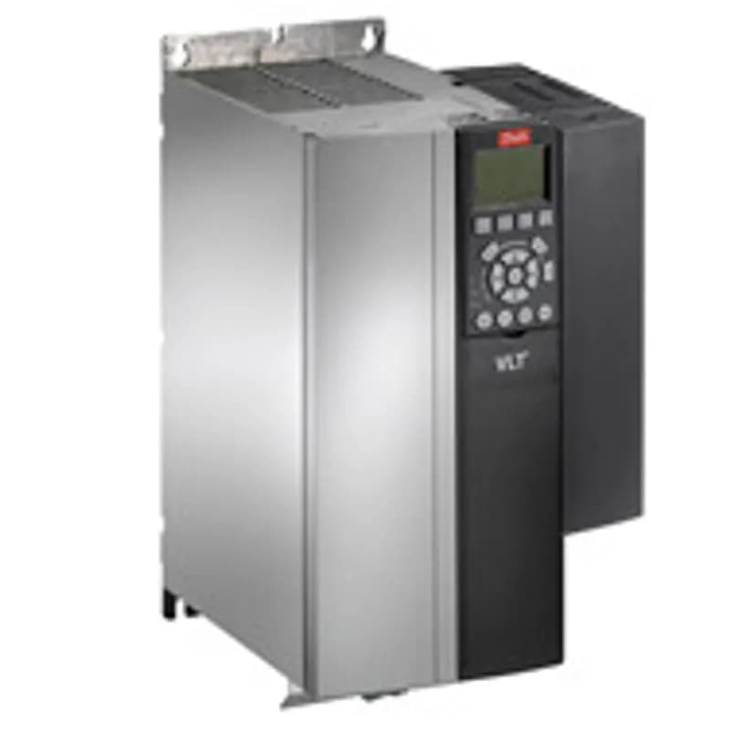 Drive is dedicated to water and wastewater applications. With a wide range of powerful standard and optional features; the VLT AQUA Drive provides the lowest overall cost of ownership for water and wastewater applications. Frequency converter FC-202P7K5T2E20H2XGXXXXSXXXXAXBXCXXXXDX VLT AQUA Drive FC-202 (P7K5) 7.5 KW / 10 HP; Three phase 200 - 240 VAC; (E20) IP20 / Chassis RFI Filter No brake chopper Graphical Loc. Cont. Panel Not coated PCB; No Mains Option Latest release std. SW. Frame: B3 No C1 option; No D option No A Option; No B Option