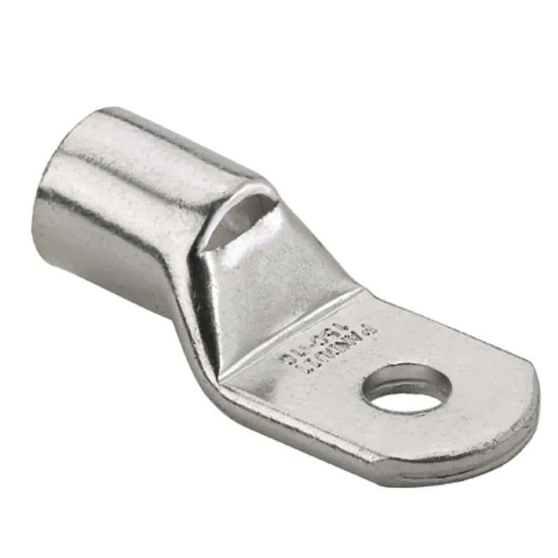 Panduit LCMA6-8-C - One-hole, metric conductor, standard barrel with window lug, 4-6mm wire, M8 stud hole.
