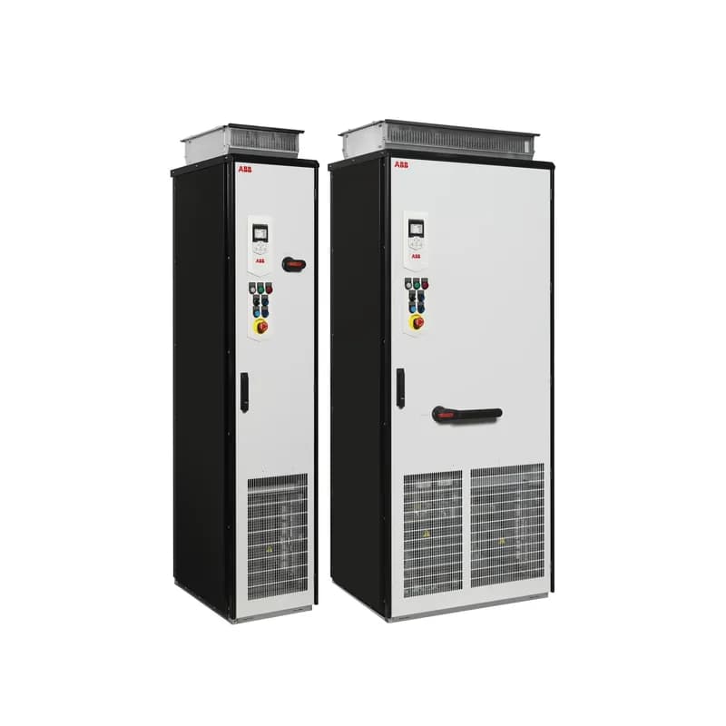ACS880 AC Drive, 3-525-690V In, 200HP, 180A, Type 1, 1.1 overload, Assistant Bluetooth, HxWxD 84.45x16.93x26.5 in, Cabinet, dU/dt limitation, Type 2 (by choke) , High performance 2-port Ethernet, Ethernet/IP, Modbus/TCP, PROFINET