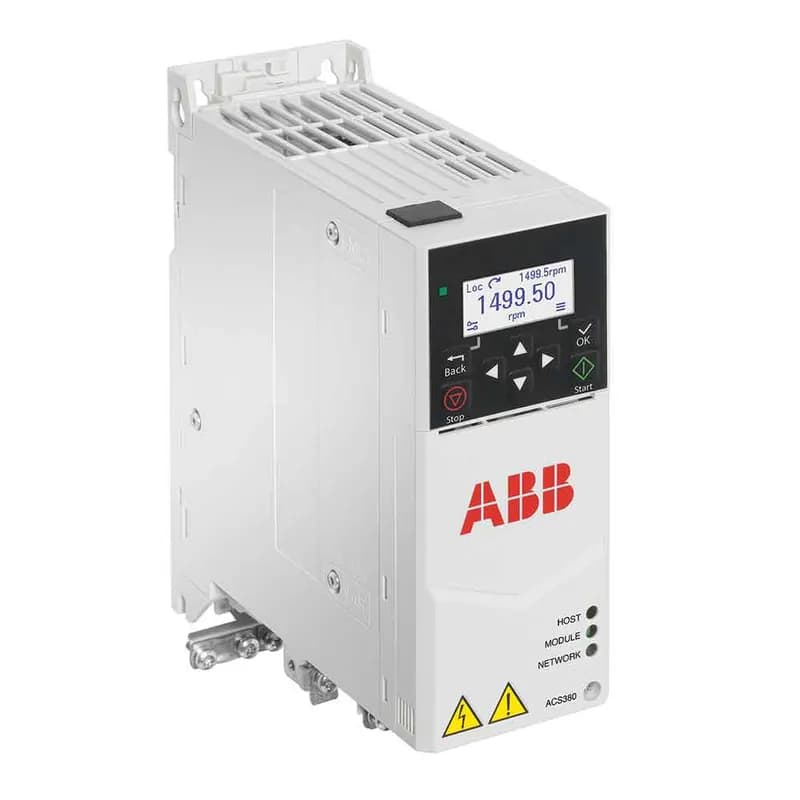 ACS380 AC Drive, 1-200-240V In, 0.5HP, 2.3A, Type OPEN, 1212.1 overload, Integrated, HxWxD 6.69x2.76x7.52 in, Module, Modbus/TCP, configured for FB adapter 2, HTL encoder interface + external 24V DC