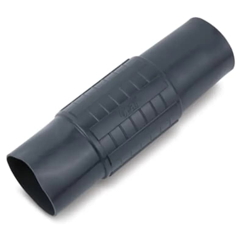 PVC Coated Conduit Coupling, 3 Inch/78 Metric Coupling Size, 3.03 Inch/76.98 Millimeters Minimum Length of Metal, 7.03 Inch/178.58 Millimeters Total Minimum Length Including Sleeve, Straight Threads, Pressure Sealing Sleeves, Blue Urethane Coating on Interior and Threads, Galvanized Rigid Steel, White