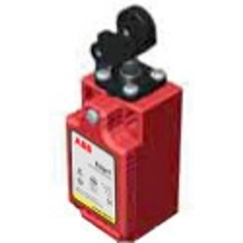 Safety limit switch, 2NC + 1NO contacts, 1/2NPT conduit entry, plastic, with hinge lever.