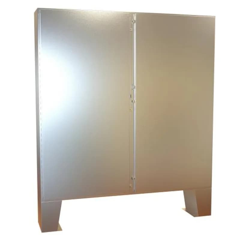 N4X Dbl Door Floormount Encl w/panel - 72 x 72 x 12 - 316 SS