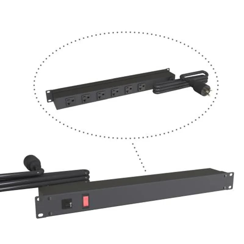 20A RACKMOUNT, 6 REC ON REAR