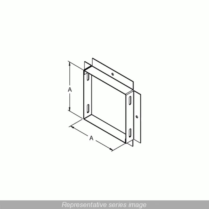 Hammond Manufacturing CWAD12 - Panel Adapter - 12 x 12 - Steel/Gray