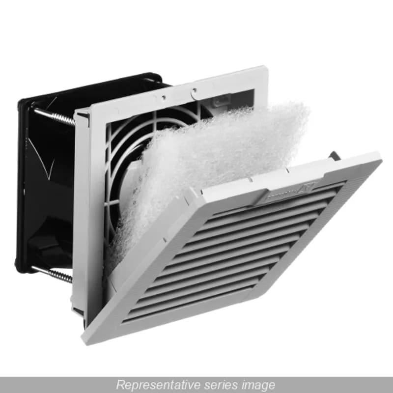 Hammond Manufacturing PF11000T12BK - 16 CFM Filter Fan, 115V N12 - Black