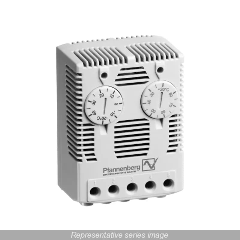 Hammond Manufacturing SKTD543 - Twin T-stat for Fan & Alarm Fahrenheit