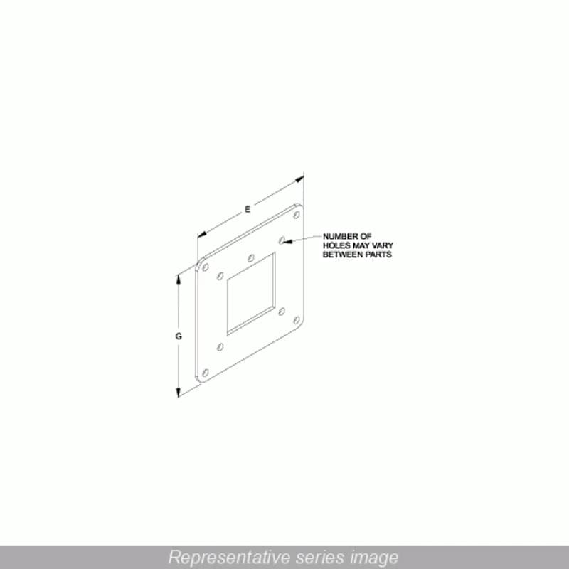 N4X Wireway, Reducer 8-6 - 8 x 8 to 6 x 6 - 304SS