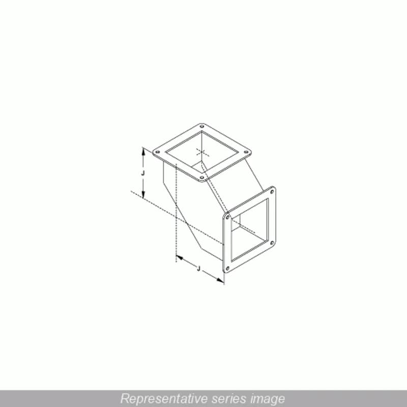N4X Wireway, 90 Elbow - Fits 4 x 4 - 304SS