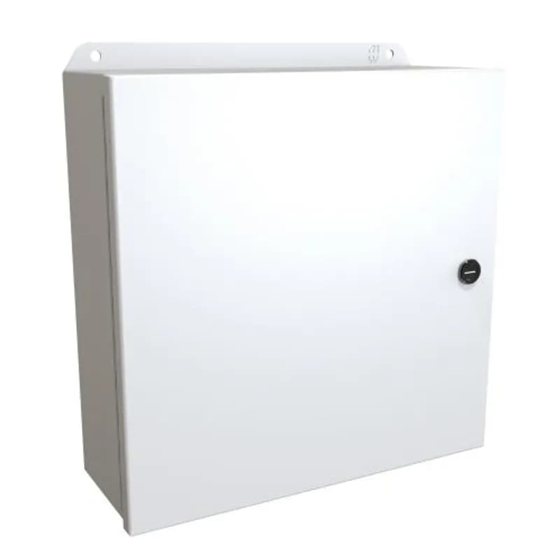N4,12 Eclipse Junior encl w/ panel - 12 x 12 x 4 - Steel/Lt Gray