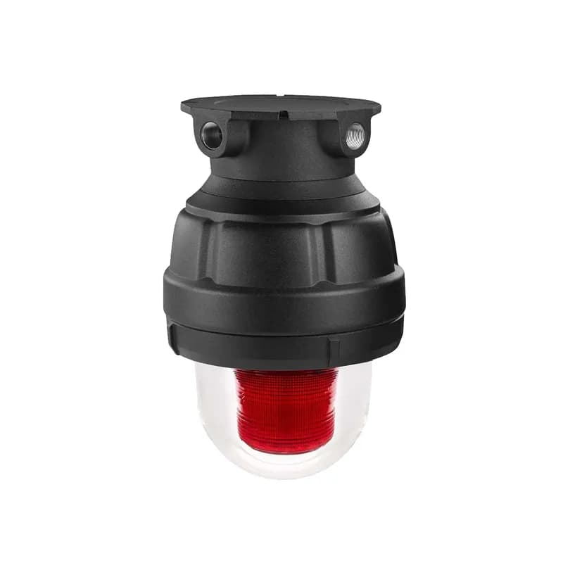 Federal Signal 27XST-024R-4-MOD - Strobe Light, Explosion-Proof, Limited In-Rush, 4-Wire, UL and cUL CID1, 24VDC, Red, Mount Sold Separately