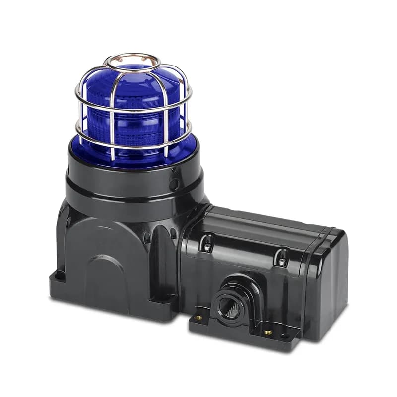 Federal Signal G-STR-120-E-B-15J - Global Series Strobe Light, Hazardous Location, UL and cUL CID2, Zone Listed, 120VAC, Ex de Surface Mount, 15J, Blue