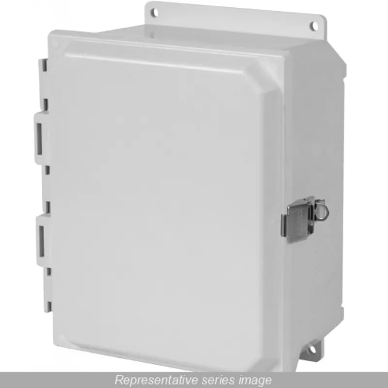 Hammond Manufacturing PJU1084CCL - N4X Clear Door Snap Latch w/feet - 10 x 8 x 4 - Fiberglass