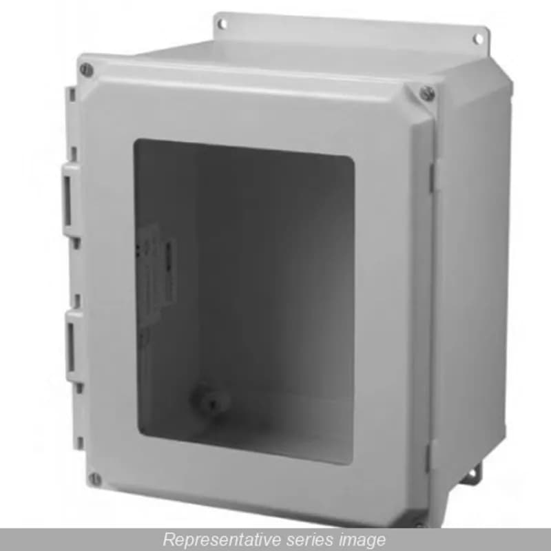 Hammond Manufacturing PJU664LWF - N4X Window Door Snap Latch w/flange - 6 x 6 x 4 - Fiberglass