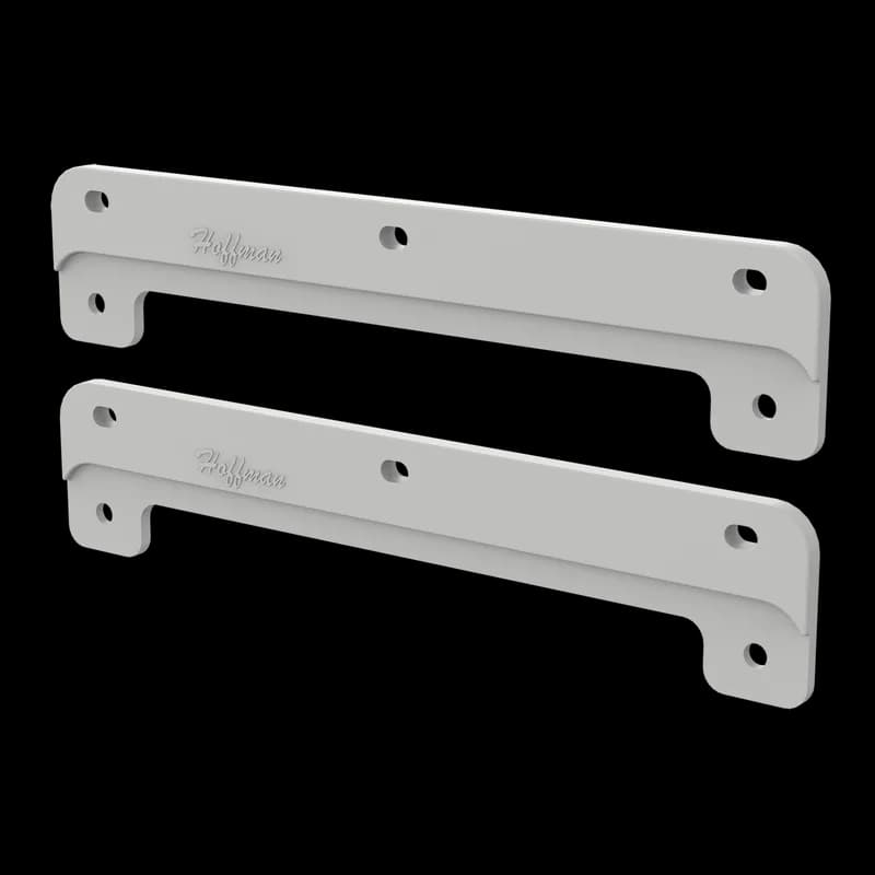 PolyPro Polyester Mounting Bracket Kits, fits 4-inch, Lt Gray, Polycarbonate