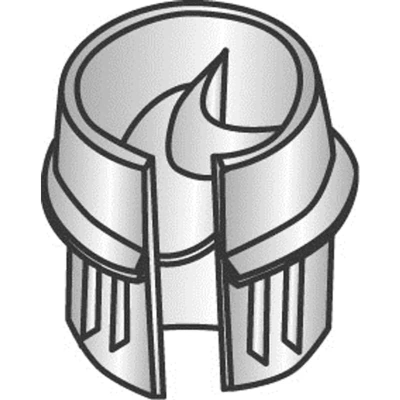 Non-metallic snap style Romex connector for confined and tight areas. It is made of heat treated carbon steel with a bright finish. The connector is sized for one cable and is listed for 14/2, 12/2, 10/2, 14/3, 12/3, and 10/3 cable.
